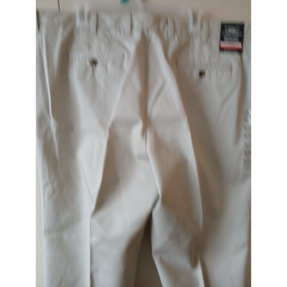 NWT MENS VanHusen W42/L29 Classic Fit-Wrinkle Free-Dress Pants "Stone" Light Tan - Picture 7 of 16